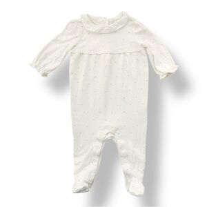 Janie & Jack | Ruffle Collar Footed Sleeper (3-6 mos) 🩷